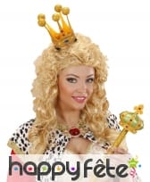 Petite et haute couronne dorée pour adulte