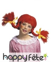 Perruque enfant tresses rousses Fifi, image 1