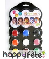 Palette fard à l'eau 9 couleurs