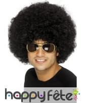 Perruque funky afro noir
