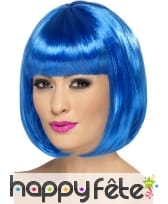 Perruque femme bleu