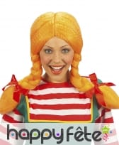 Perruque fifi brindacier pour femme adulte