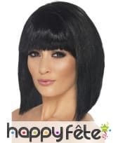 Perruque fille coquette noire