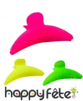 Pince fluo pour les cheveux