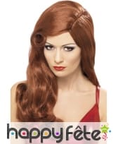 Perruque femme rousse
