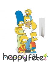 Portrait famille Simpsons en carton taille réelle
