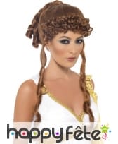 Perruque grecque auburn de déesse