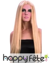 Perruque gothique blonde ignifugee