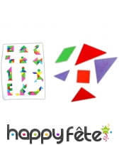 Puzzle géométrique de 7 pièces