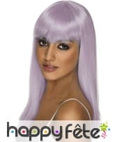 Perruque glamour lila