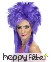 Perruque groovy violette