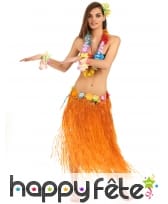 Pagne hawaïen de 80cm avec ceinture de fleurs, image 9
