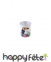 Photophore imprimé toucan de 6,5 cm