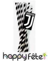 Pailles Juventus de 19,5cm, par 12, en carton