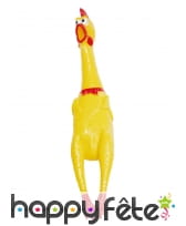 Poulet jaune en caoutchouc de 40cm
