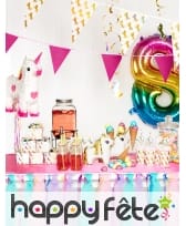 Pinata licorne blanche et rose à tirer, 47x39 cm, image 4