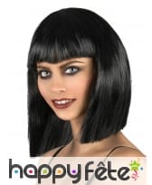 Perruque long carré noir glamour, image 1