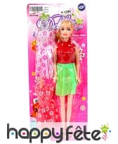 Poupée mannequin de 28 cm avec 2 robes