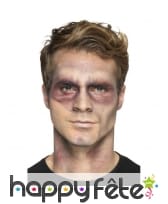 Prothèse mâchoire joue de zombie en latex, image 2