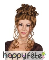 Perruque marron style renaissance