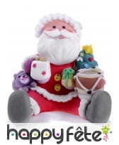 Père Noël assis en sucre de 6cm