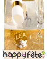 Porte nom ange blanc, par 4, image 1