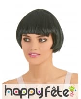 Perruque noire cheveux courts, image 2