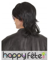 Perruque noire coupe mulet pour homme, image 1