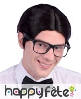 Perruque noire d'intello