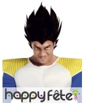Perruque noire de Dragon Ball, pour adulte