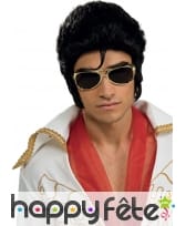 Perruque noire de Elvis Presley pour adulte