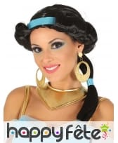 Perruque noire de femme orientale