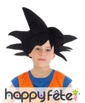 Perruque noire de Son Goku pour enfant,Dragon Ball