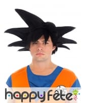 Perruque noire de Son Goku pour homme, Dragon Ball