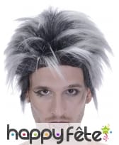 Perruque noire et blanche de loup garou, image 1