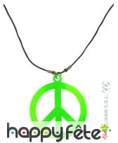 Pendentif peace and love fluorescent