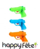 Petit pistolet à eau transparent de 12cm