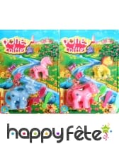 Petit poney à coiffer avec bébé et accessoires