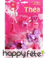 Petit poney avec accessoires et carosse