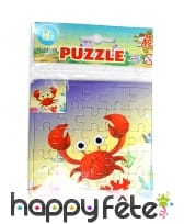 Petit puzzle de 25pc sur le thème de la mer
