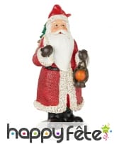 Petit Père Noël en résine de 13 cm
