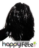 Pom-pom noir raphia nylon