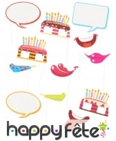 Pack photobooth thème anniversaire