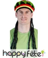 Perruque rasta avec bonnet
