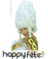 Perruque rococo blanche