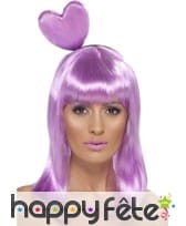 Perruque rose bonbons