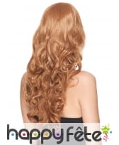 Perruque rousse bouclée avec frange, luxe, image 1