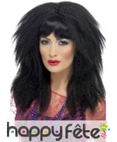 Perruque référence des années 80, noire