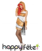 Petite robe de poisson-clown dorée