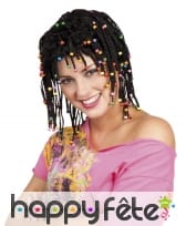 Perruque rasta et perles colorées, image 1